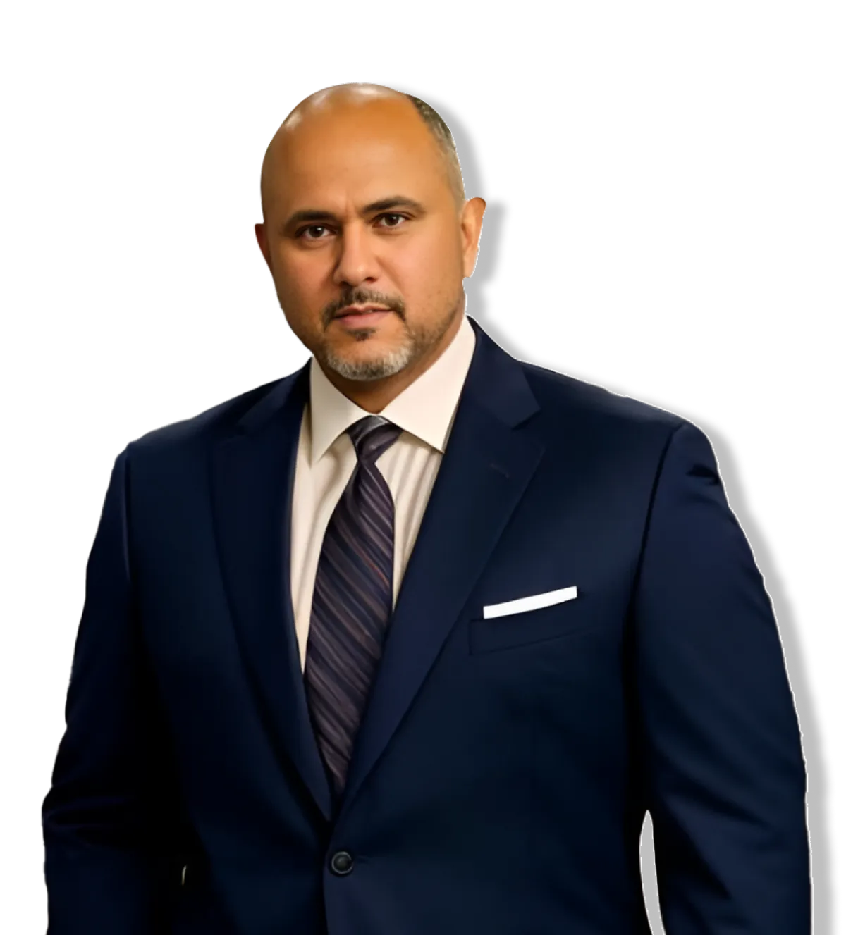 Professional business litigation attorney in modern office